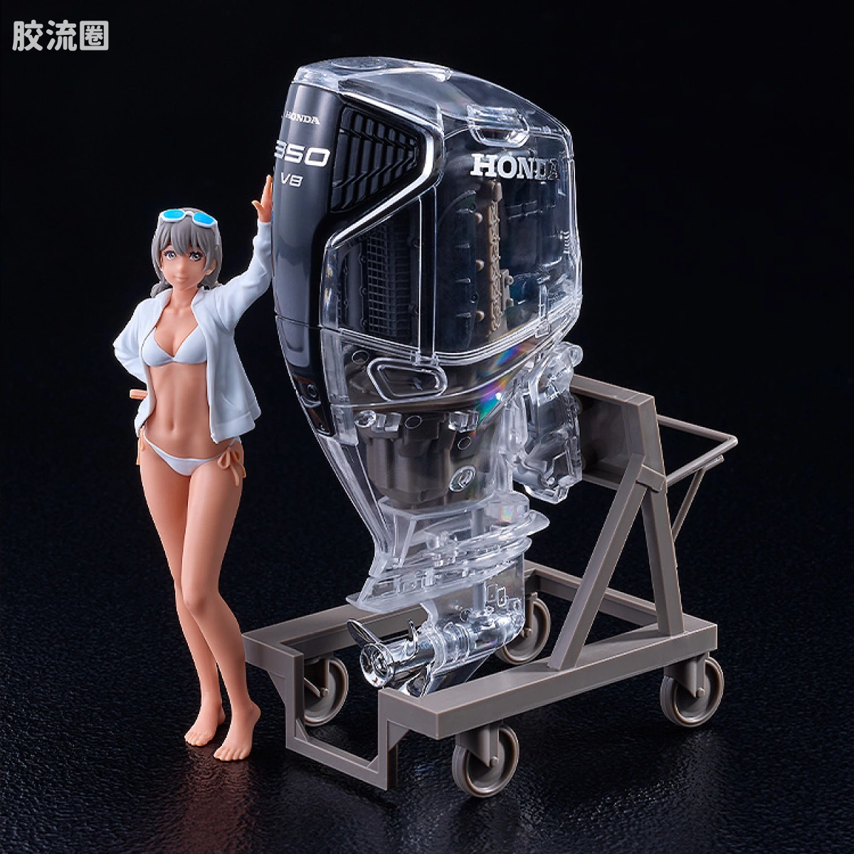 MAX PLAMAX minimum factory系列 MF-99 美纪 with 本田船外机BF350 透明版 - 图片