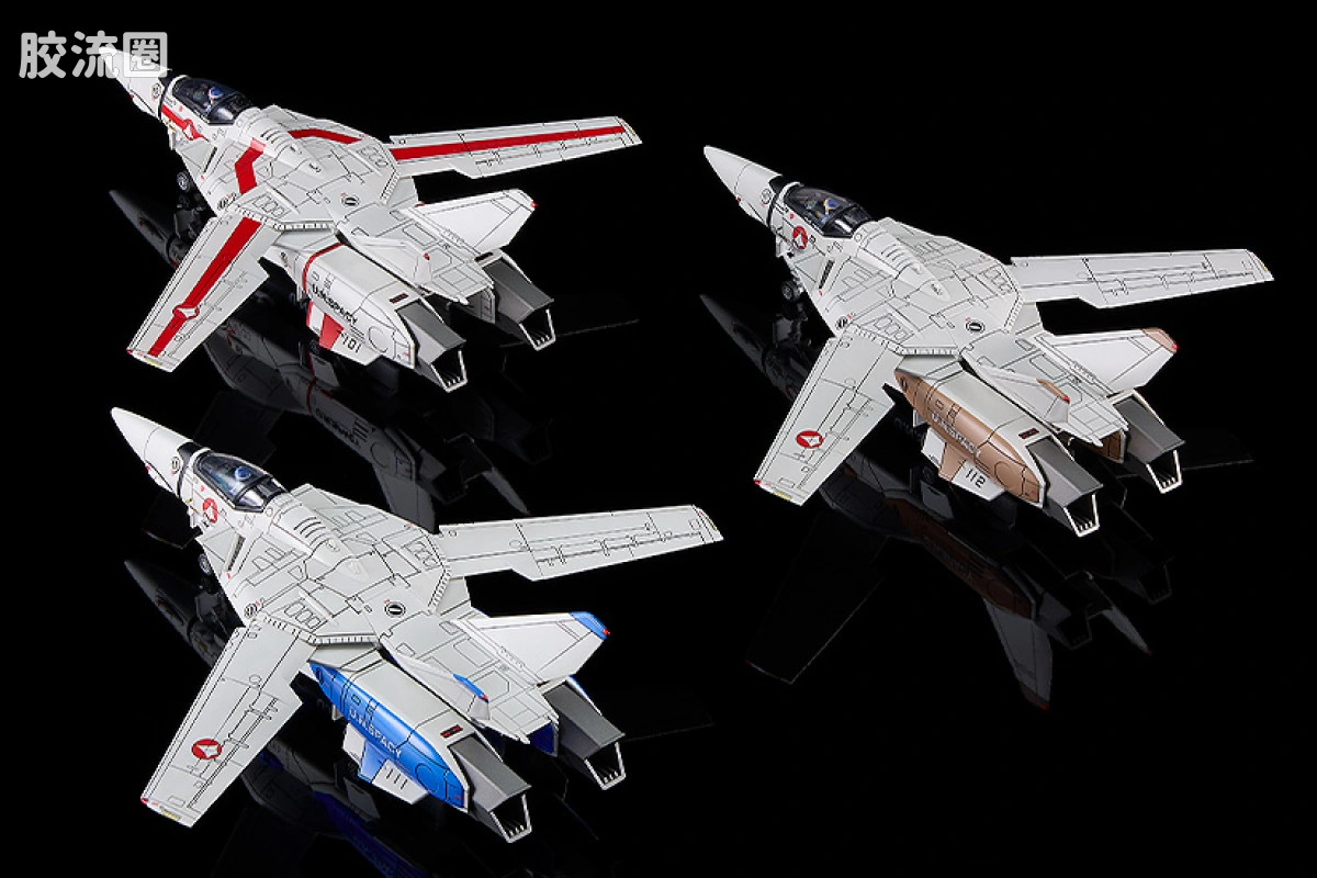 MAX PLAMAX 超时空要塞 PX07 VF-1A 女武神 F形态 Vermilion小队(麦克斯·米利安·吉纳斯/柿崎速雄机) - 图片