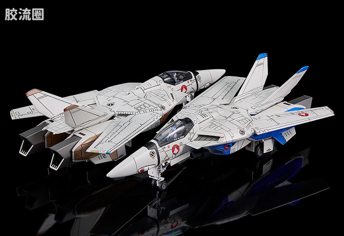 MAX PLAMAX 超时空要塞 PX07 VF-1A 女武神 F形态 Vermilion小队(麦克斯·米利安·吉纳斯/柿崎速雄机) - 图片
