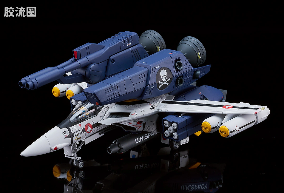 MAX PLAMAX 超时空要塞 PX08 VF-1S 强袭女武神 F形态 骷髅小队队长机 - 图片