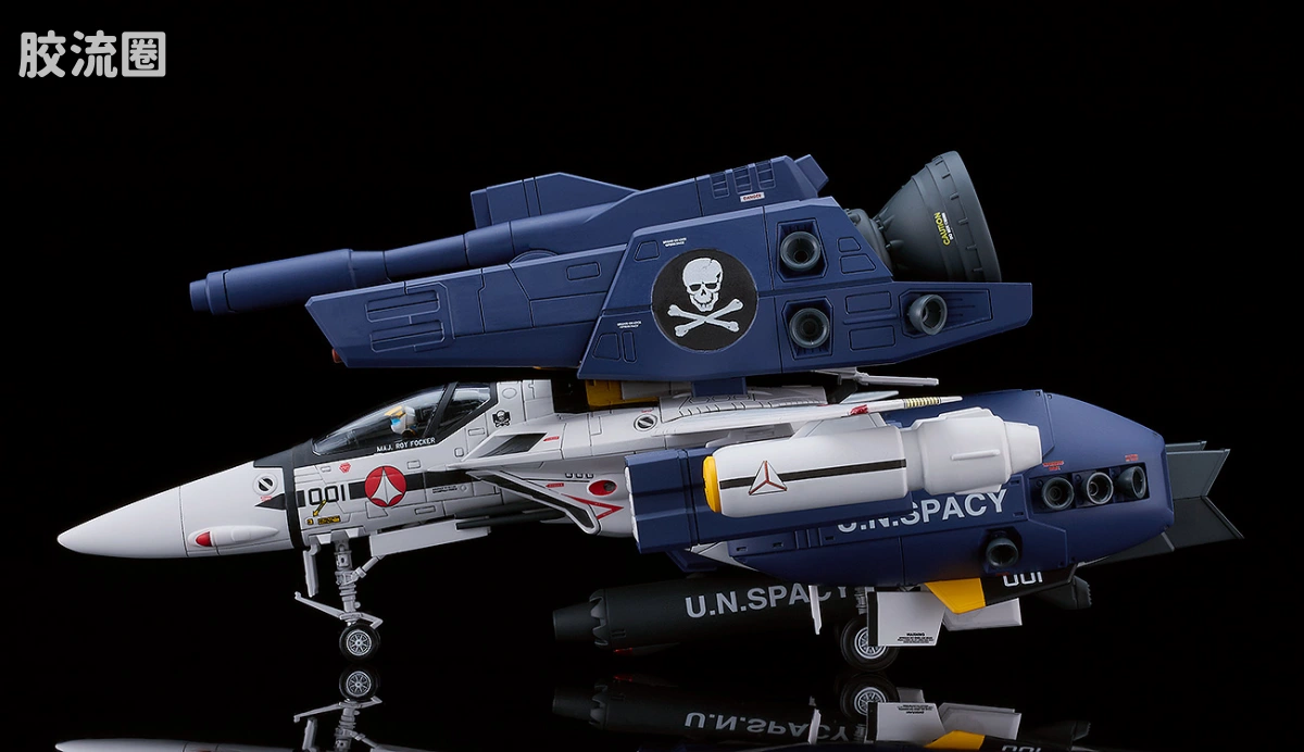 MAX PLAMAX 超时空要塞 PX08 VF-1S 强袭女武神 F形态 骷髅小队队长机 - 图片