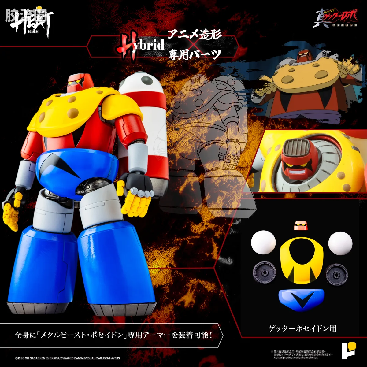 POSE+成品玩具系列 Metal Heat Series系列 盖塔波塞冬 (真盖塔机器人 世界最后之日Ver.) - 图片