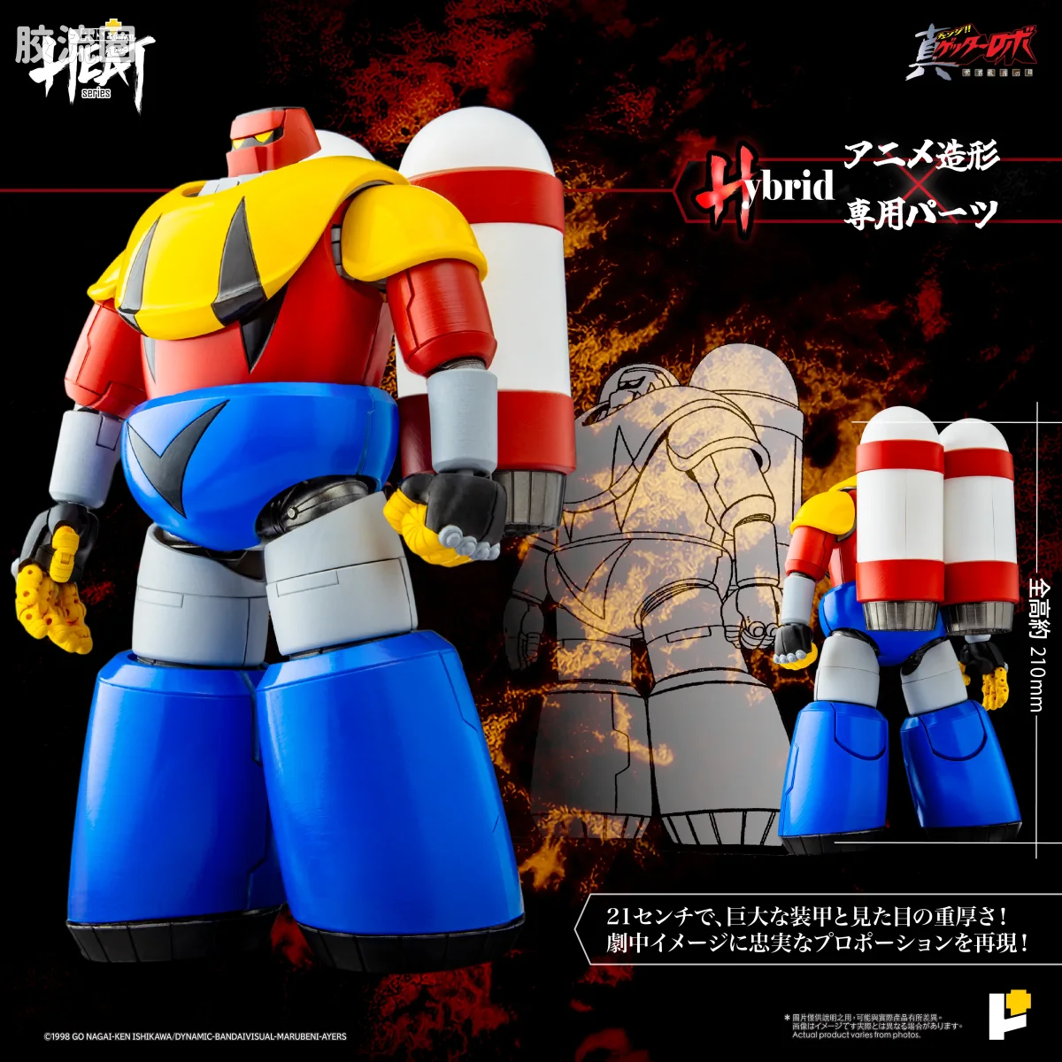 POSE+成品玩具系列 Metal Heat Series系列 盖塔波塞冬 (真盖塔机器人 世界最后之日Ver.) - 图片