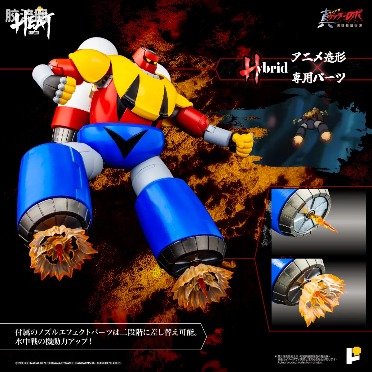 POSE+成品玩具系列 Metal Heat Series系列 盖塔波塞冬 (真盖塔机器人 世界最后之日Ver.) - 图片
