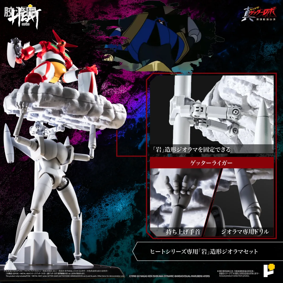 POSE+成品玩具系列 Metal Heat Series系列 盖塔狮虎 (真盖塔机器人 世界最后之日Ver.) - 图片