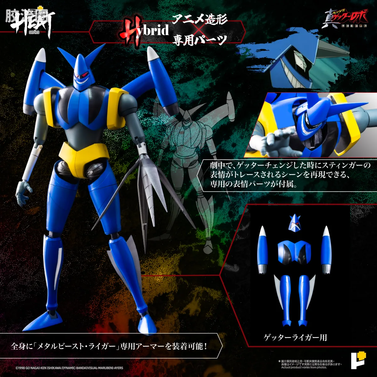 POSE+成品玩具系列 Metal Heat Series系列 盖塔狮虎 (真盖塔机器人 世界最后之日Ver.) - 图片