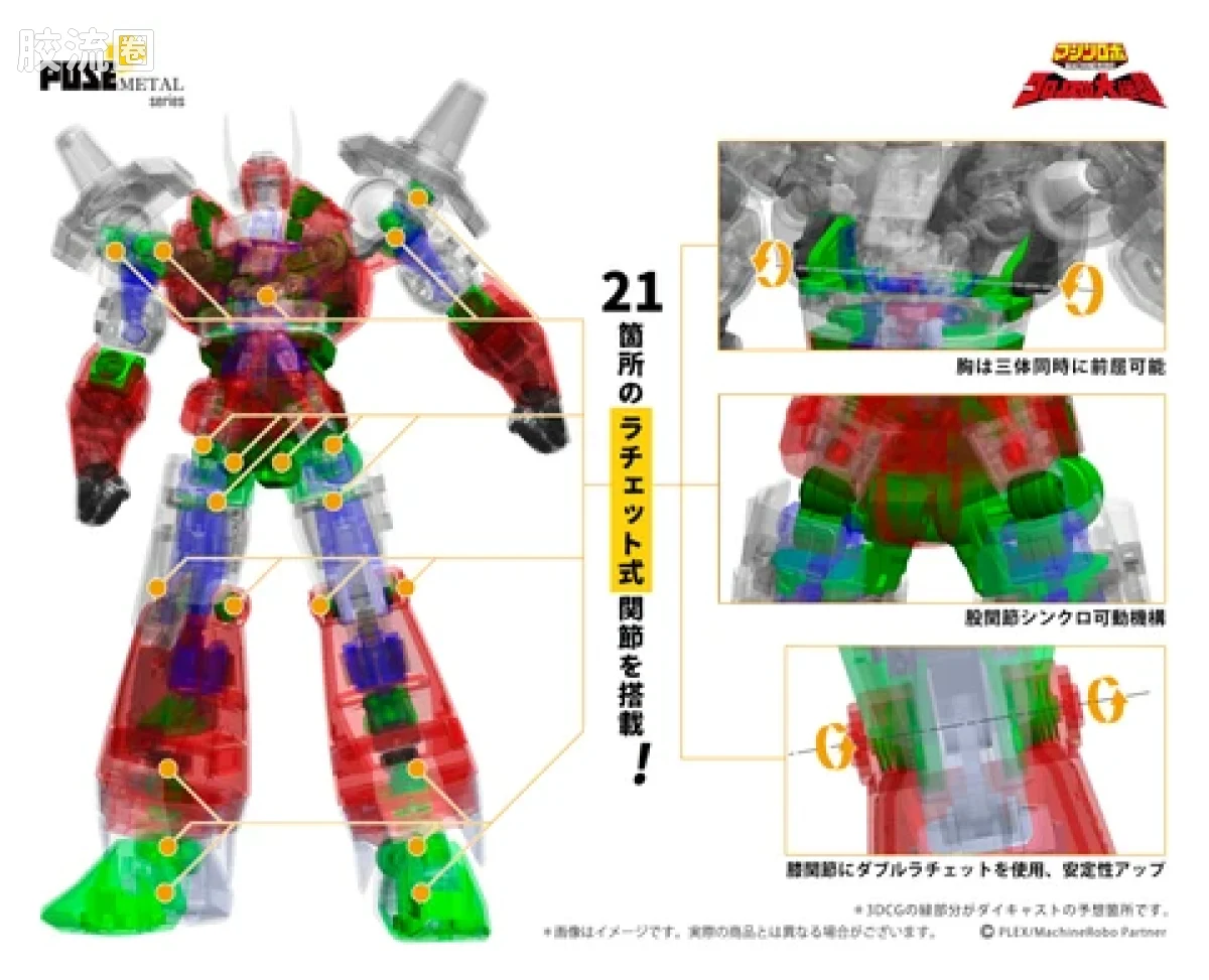POSE+成品玩具系列 Metal Series系列 P+04 天威勇士 倍功夫 - 图片