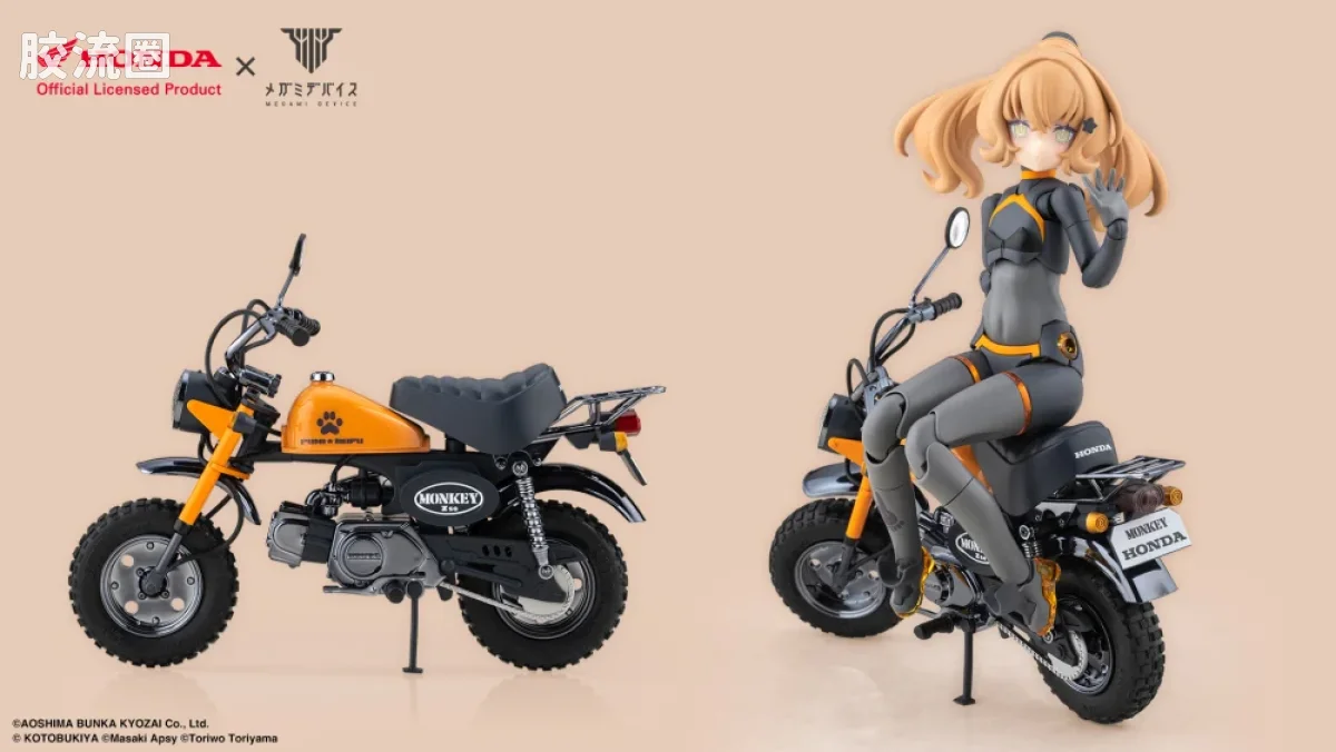 女神装置 限定及特别版 PUNI☆MOFU 竞速兔 with 本田 Z50J-1 Monkey - 图片