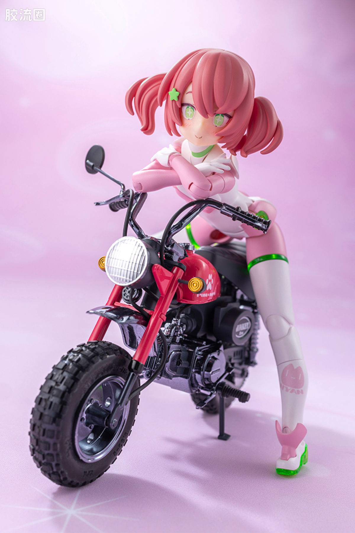 女神装置 限定及特别版 PUNI☆MOFU 赛车猫 with Honda Z50J-1 Monkey - 图片