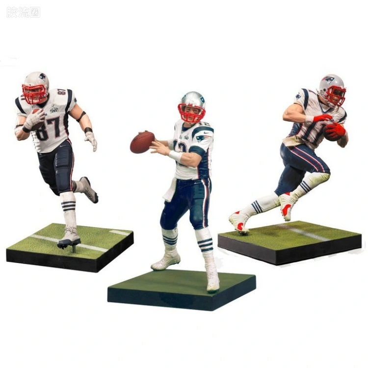 麦克法兰NFL美式足球系列玩具 特别版 Patriots Super Bowl 3-Pack
