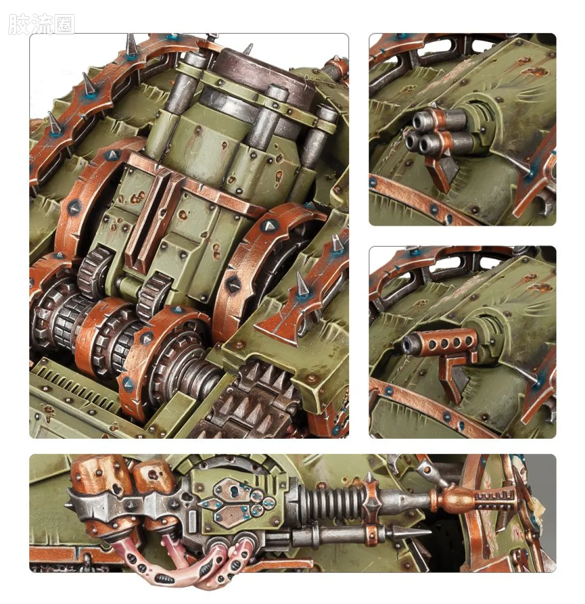 战锤40K Death Guard 死亡守卫 8版 瘟爆履带战车 - 图片