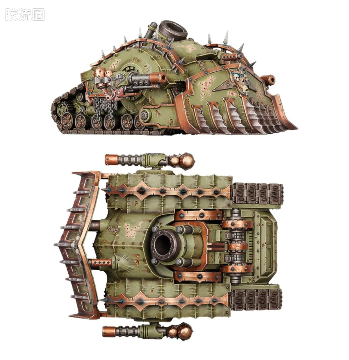 战锤40K Death Guard 死亡守卫 8版 瘟爆履带战车 - 图片