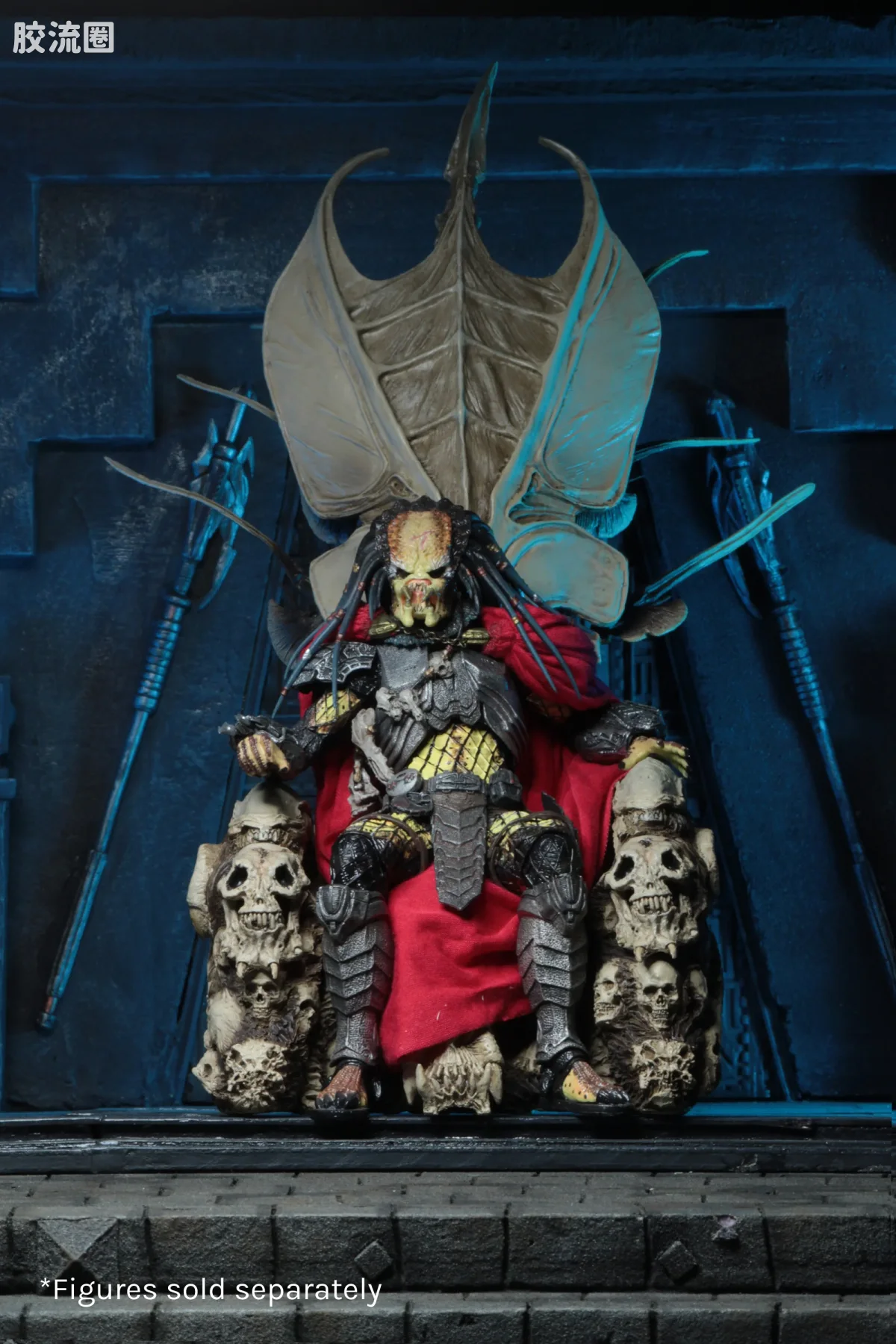 NECA 7寸可动人形系列 场景系列 铁血战士 骷髅王座 - 图片