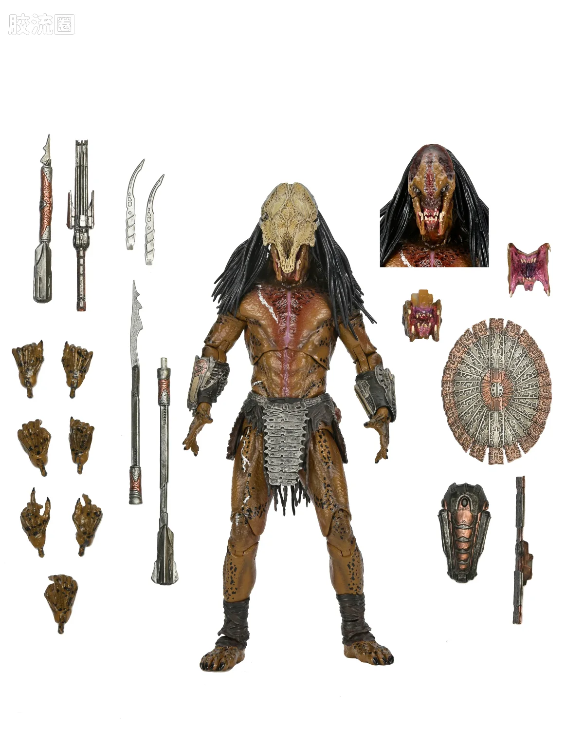 NECA 7寸可动人形系列 铁血战士系列 铁血战士：狩猎  野蛮铁血战士 - 图片