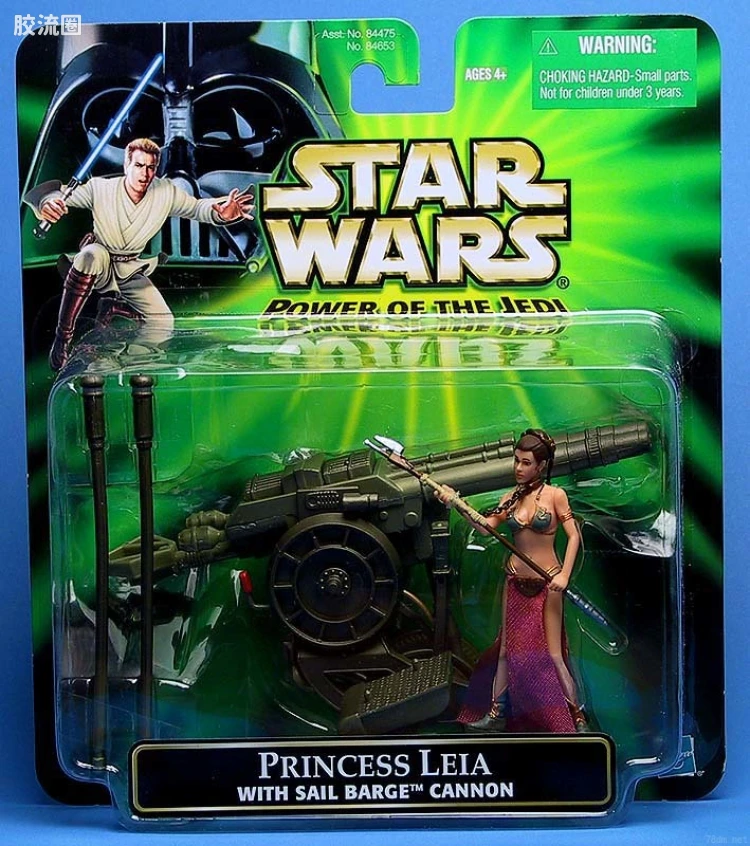 星球大战 POWER OF THE JEDI 加强版系列 Princess Leia with Sail Barge Cannon
