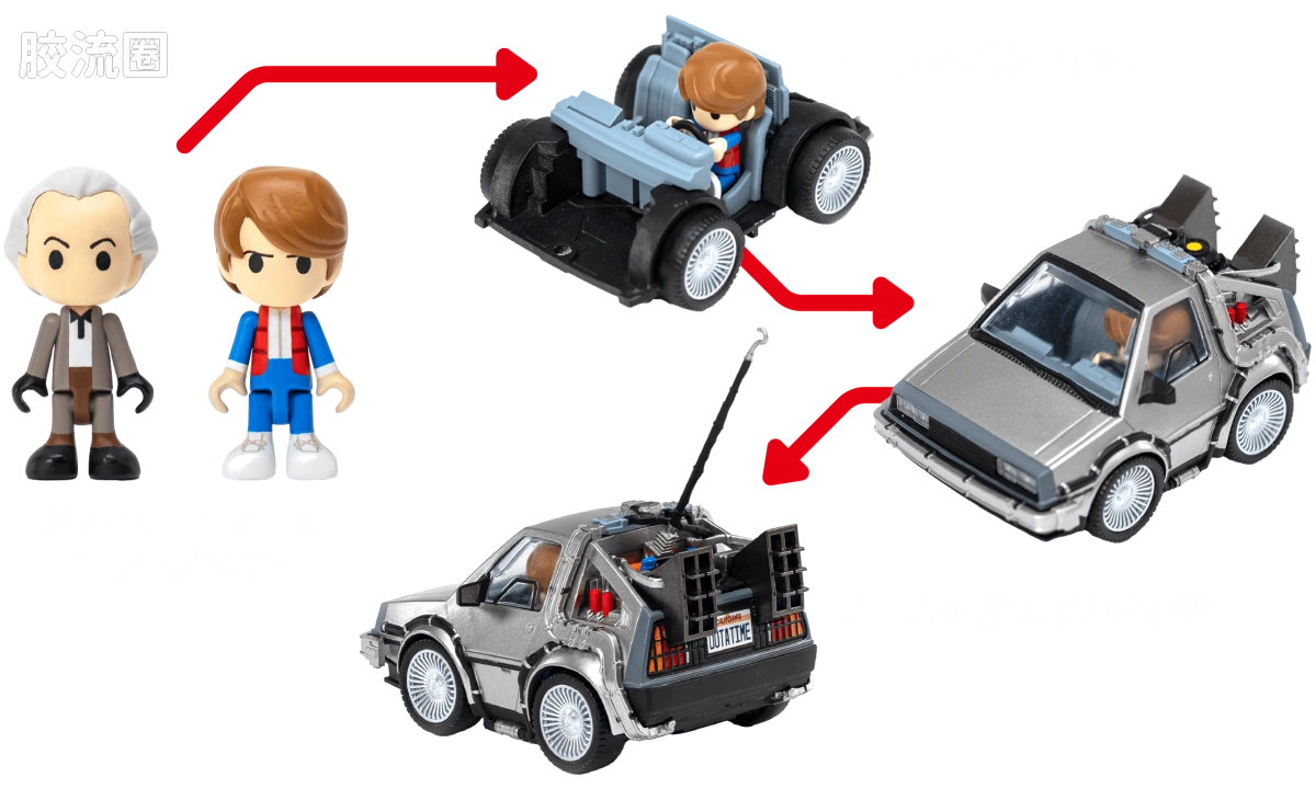 T-SPARK Q VILLAGE QV-01 回到未来 时间机器（第1部） - 图片