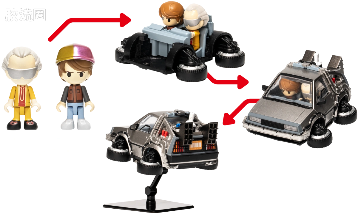T-SPARK Q VILLAGE QV-07 回到未来 时间机器（第2部） - 图片