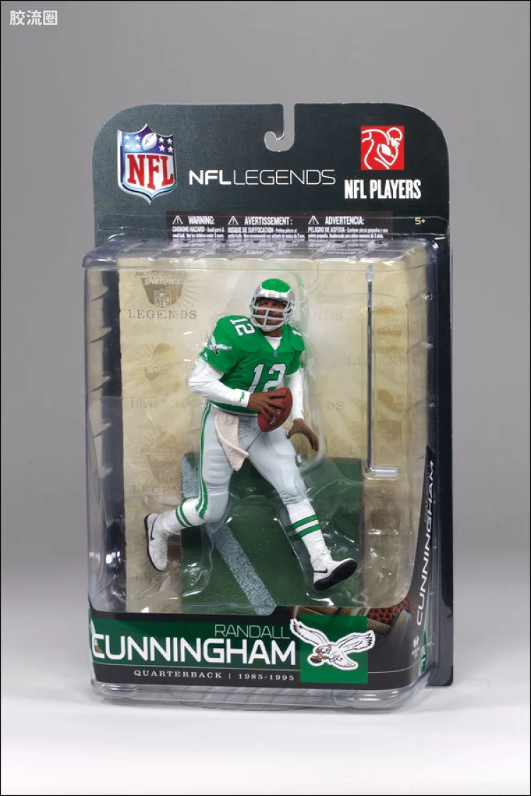 麦克法兰NFL美式足球系列玩具 传奇第5代 RANDALL CUNNINGHAM