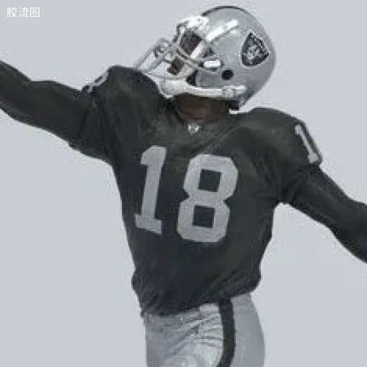 麦克法兰NFL美式足球系列玩具 3寸系列第4代 RANDY MOSS 2