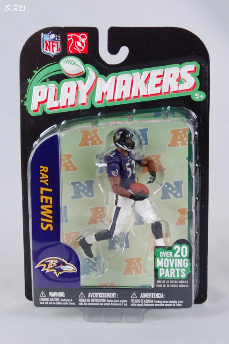 麦克法兰NFL美式足球系列玩具 PLAYMAKERS第2代 EXTENDED RAY LEWIS