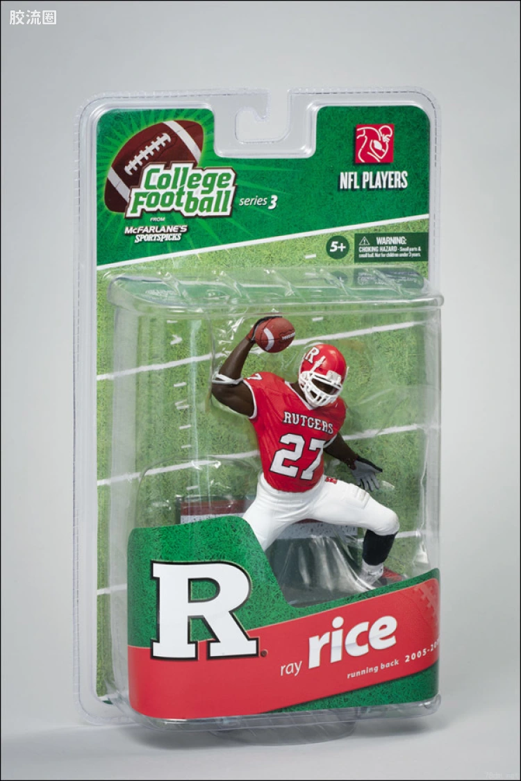 麦克法兰NFL美式足球系列玩具 COLLEGE第3代 RAY RICE
