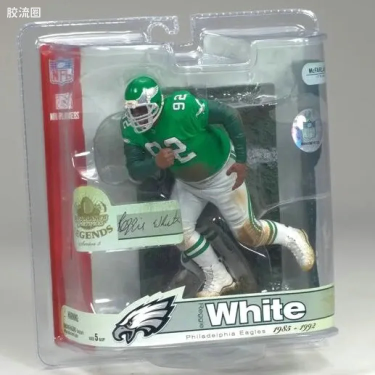 麦克法兰NFL美式足球系列玩具 传奇第3代 REGGIE WHITE (EAGLES)