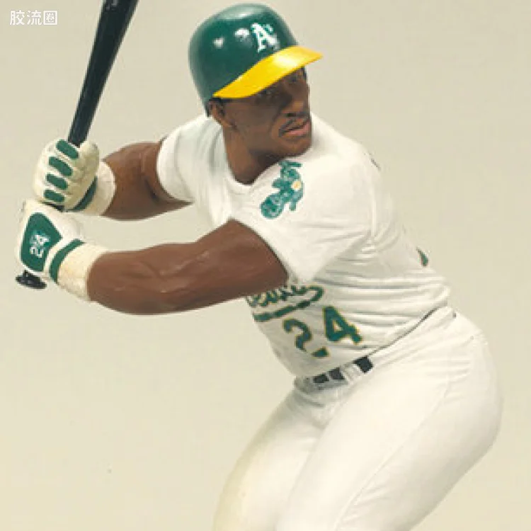 麦克法兰MLB棒球系列玩具 COOPERSTOWN第8代 RICKEY HENDERSON (Oakland Athletics)