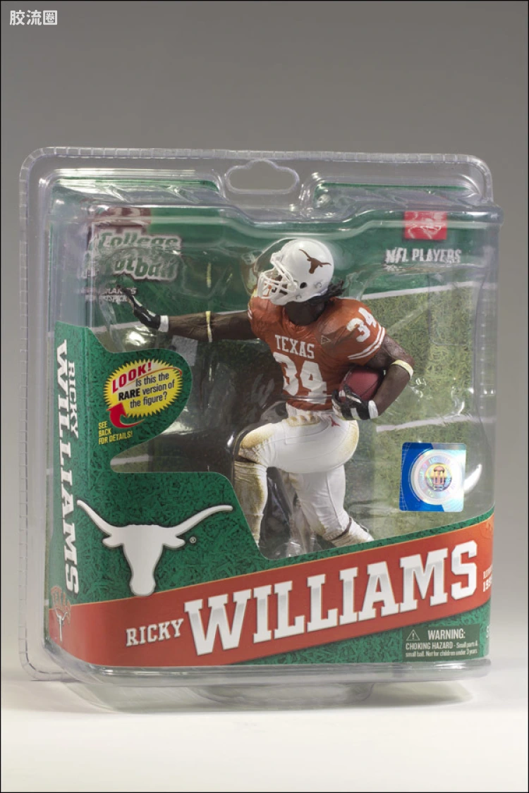 麦克法兰NFL美式足球系列玩具 COLLEGE第4代 RICKY WILLIAMS