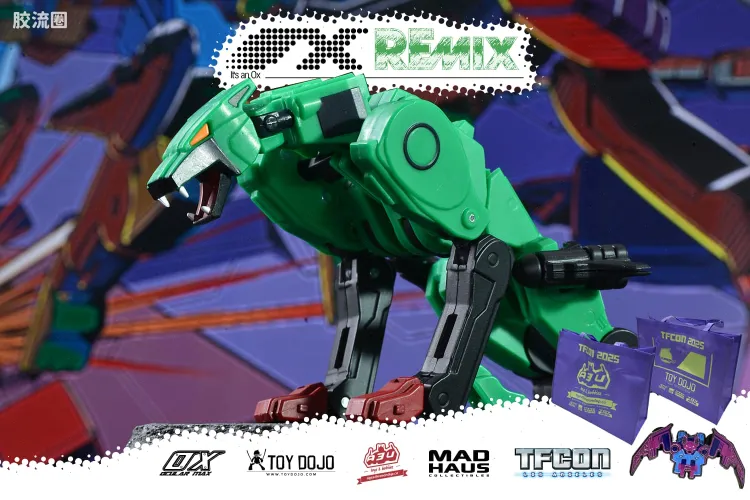 Ocular Max变形金刚系列 RMX系列 RMX-20 黑猫/绿色机器狗