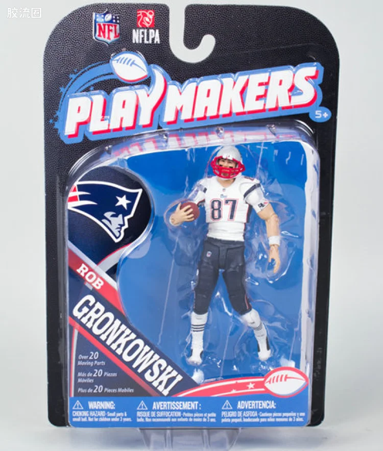 麦克法兰NFL美式足球系列玩具 PLAYMAKERS第4代 ROB GRONKOWSKI