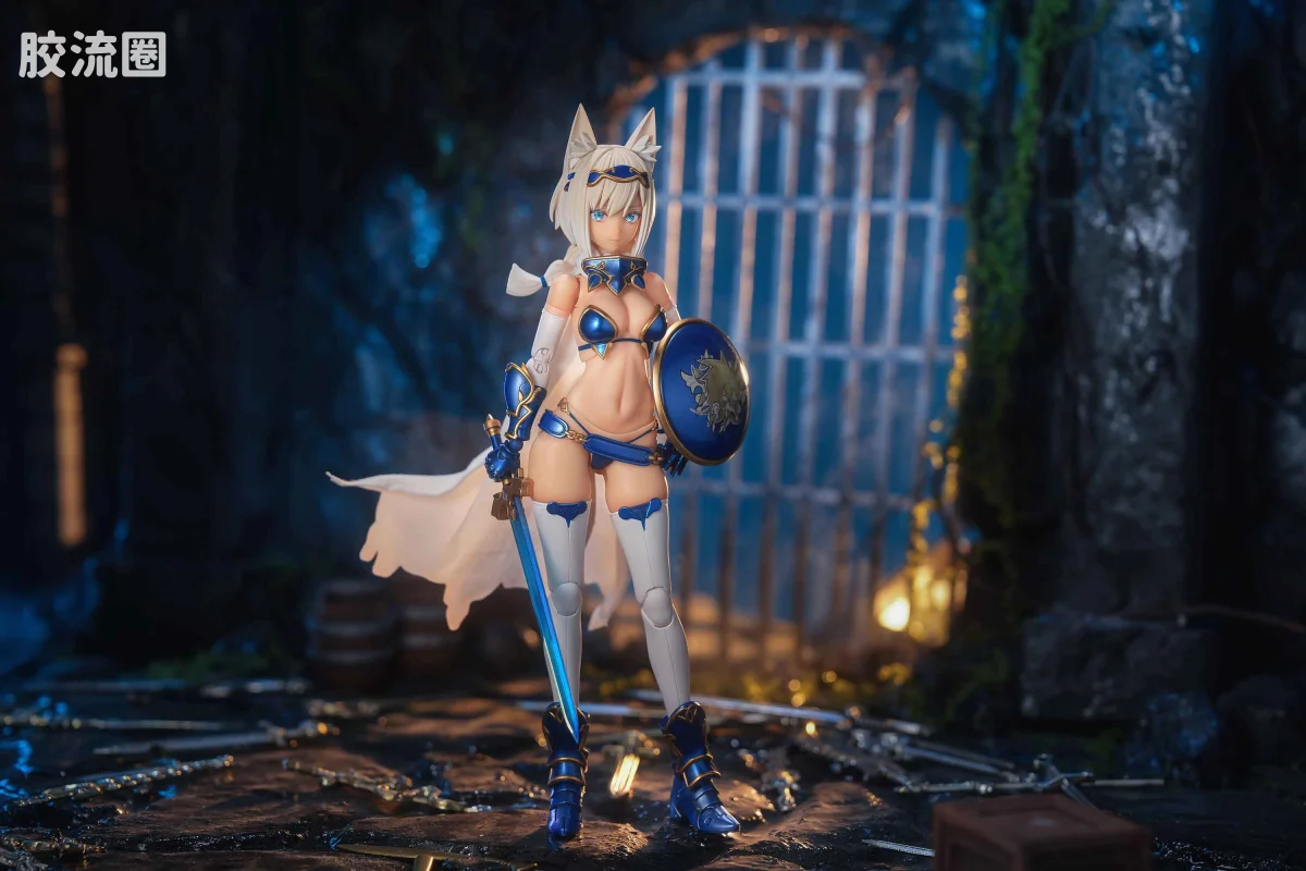 蜗之壳 综合手办 1/12可动成品系列 RPG-05 勇者狼妹 迅狼Wolf - 图片