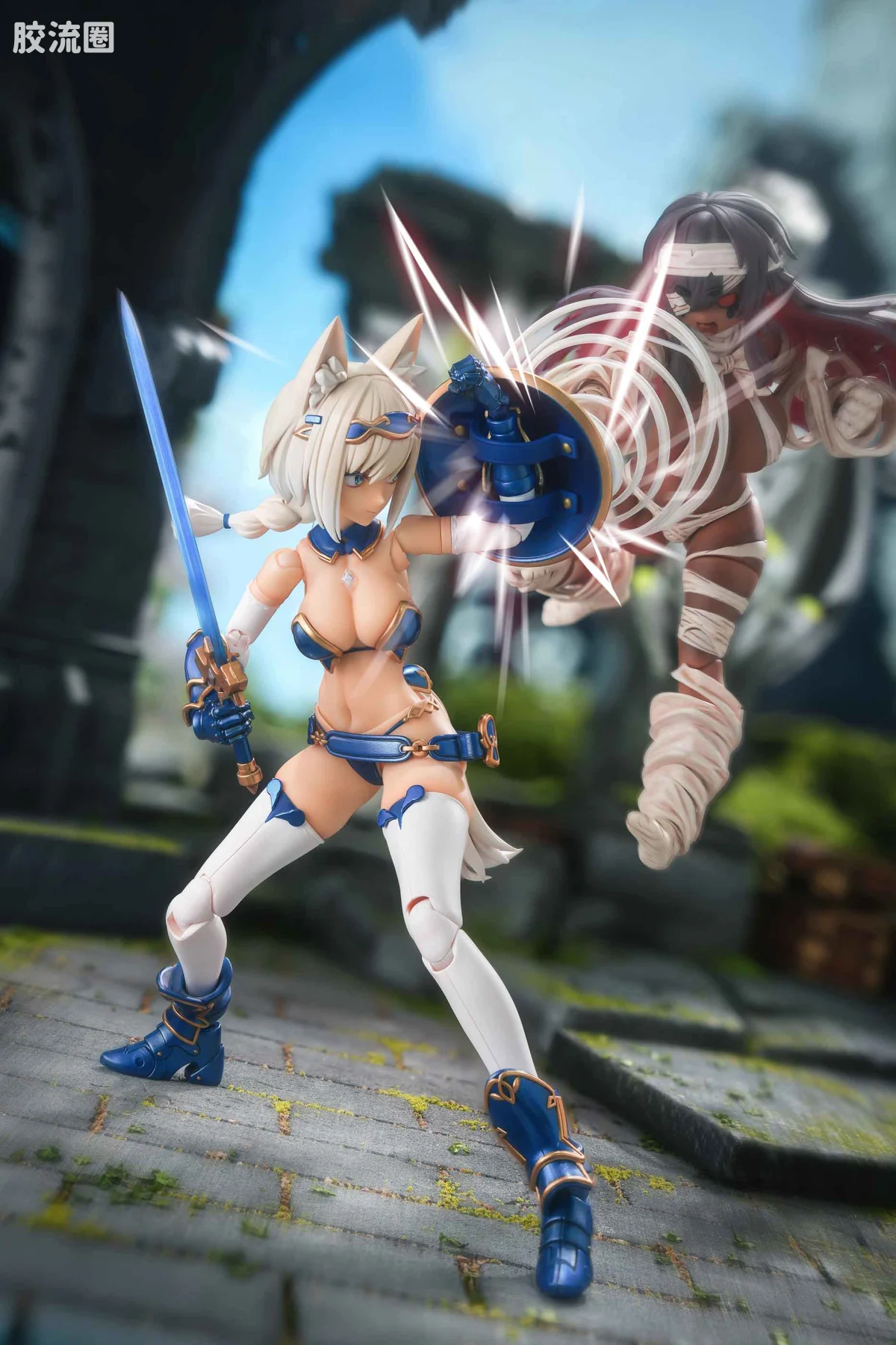 蜗之壳 综合手办 1/12可动成品系列 RPG-05 勇者狼妹 迅狼Wolf - 图片