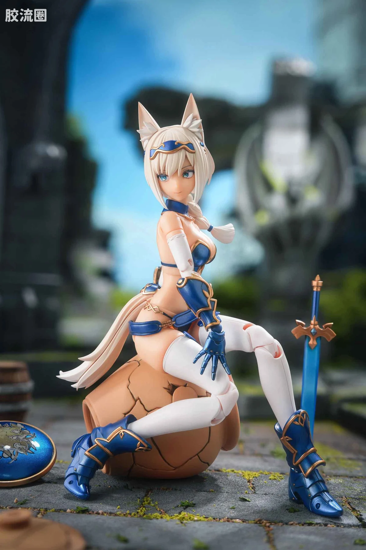 蜗之壳 综合手办 1/12可动成品系列 RPG-05 勇者狼妹 迅狼Wolf - 图片