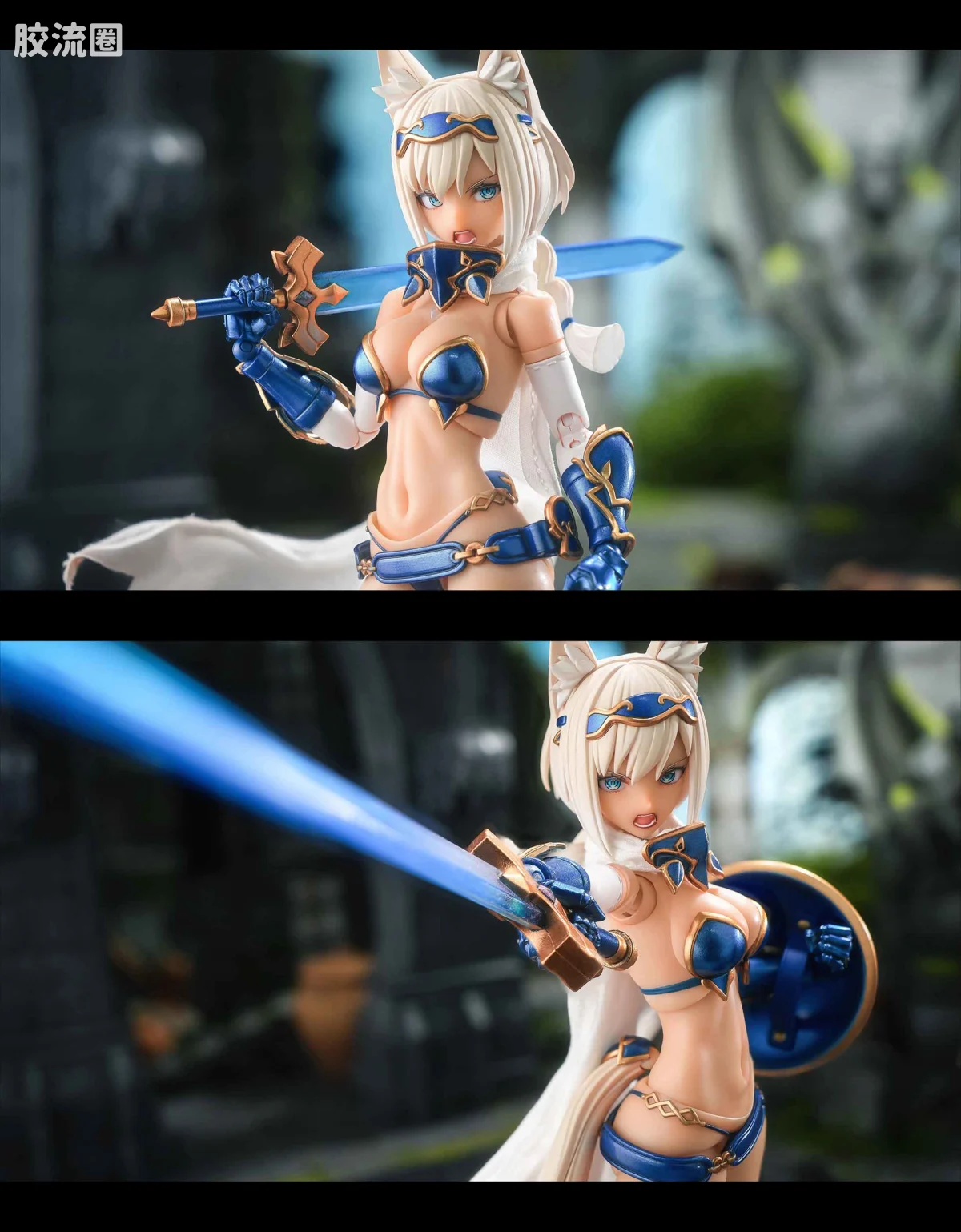 蜗之壳 综合手办 1/12可动成品系列 RPG-05 勇者狼妹 迅狼Wolf - 图片