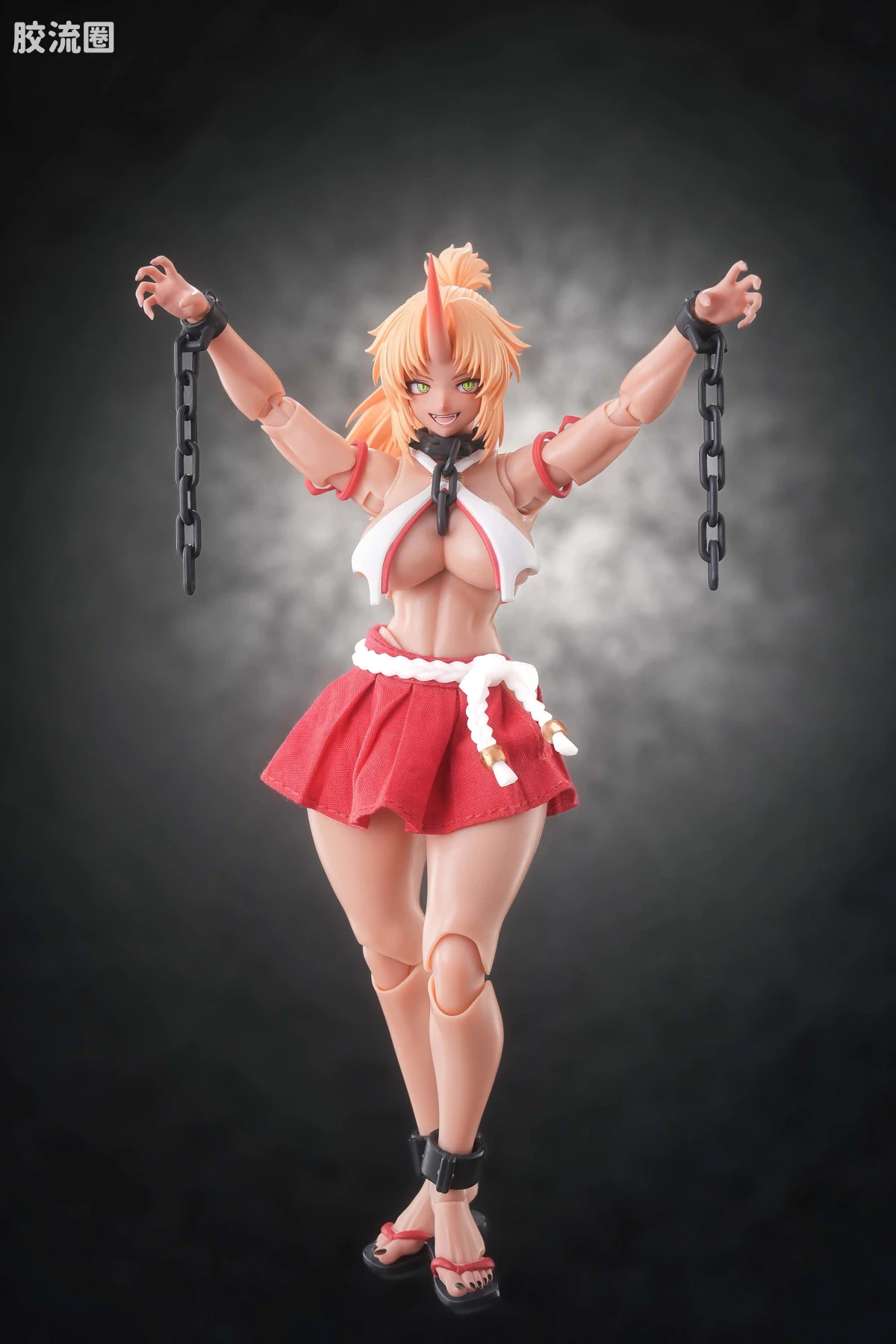 蜗之壳 综合手办 1/12可动成品系列 RPGEX-08 鬼巫女-次女・红叶 - 图片