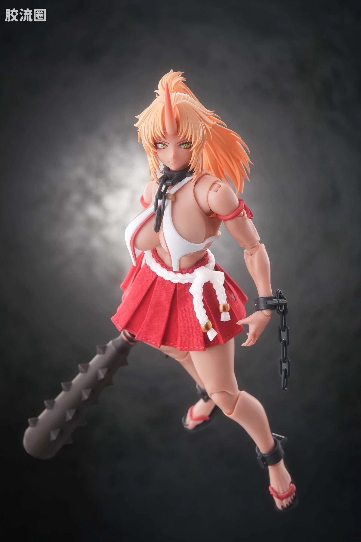 蜗之壳 综合手办 1/12可动成品系列 RPGEX-08 鬼巫女-次女・红叶 - 图片