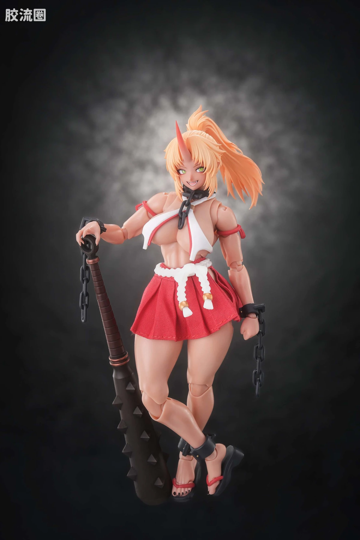 蜗之壳 综合手办 1/12可动成品系列 RPGEX-08 鬼巫女-次女・红叶 - 图片