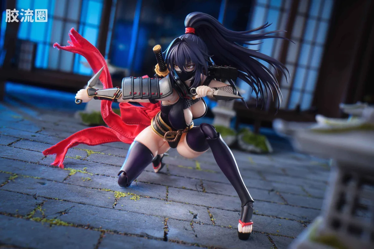 蜗之壳 综合手办 1/12可动成品系列 RPGEX-10 女忍者 裂风 - 图片