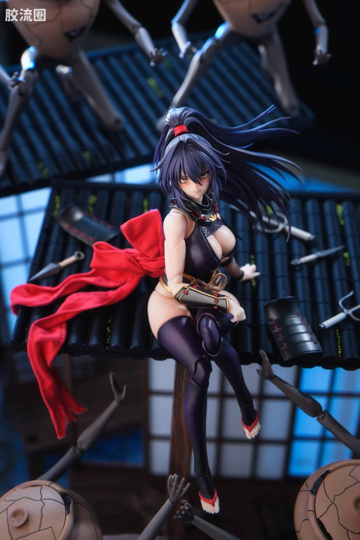 蜗之壳 综合手办 1/12可动成品系列 RPGEX-10 女忍者 裂风 - 图片
