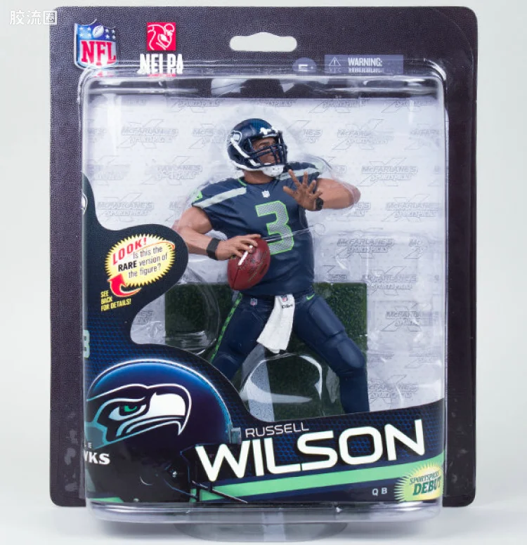 麦克法兰NFL美式足球系列玩具 第33代 RUSSELL WILSON