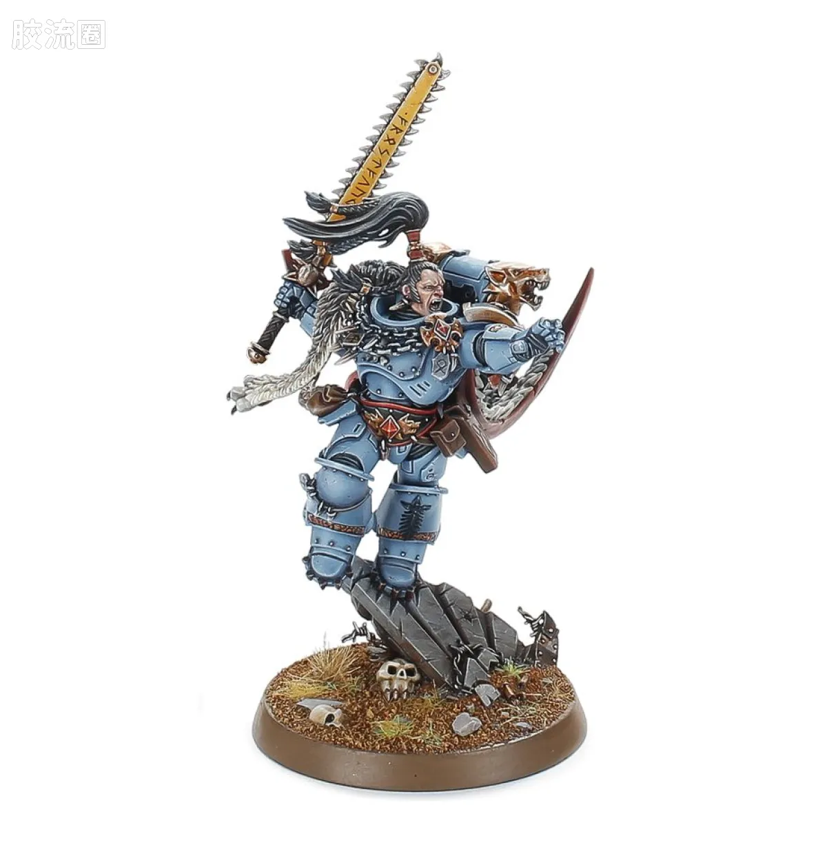 战锤40K Space Wolves 太空野狼 8版 黑鬃大连长 拉格纳·黑鬃 - 图片