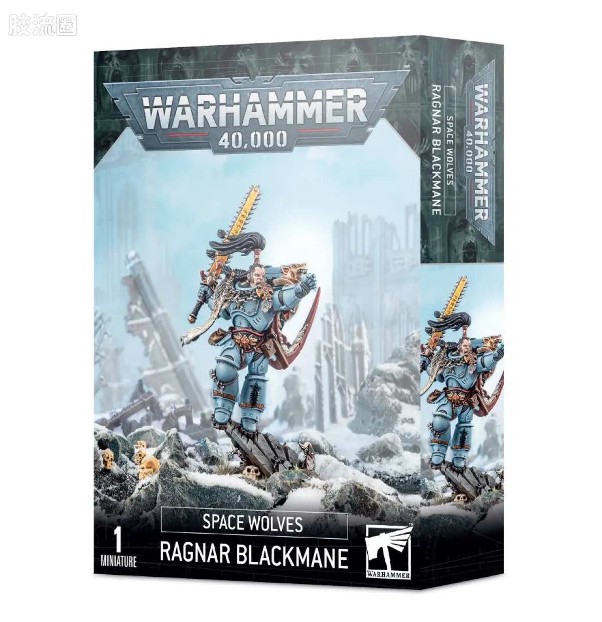 战锤40K Space Wolves 太空野狼 8版 黑鬃大连长 拉格纳·黑鬃 - 图片