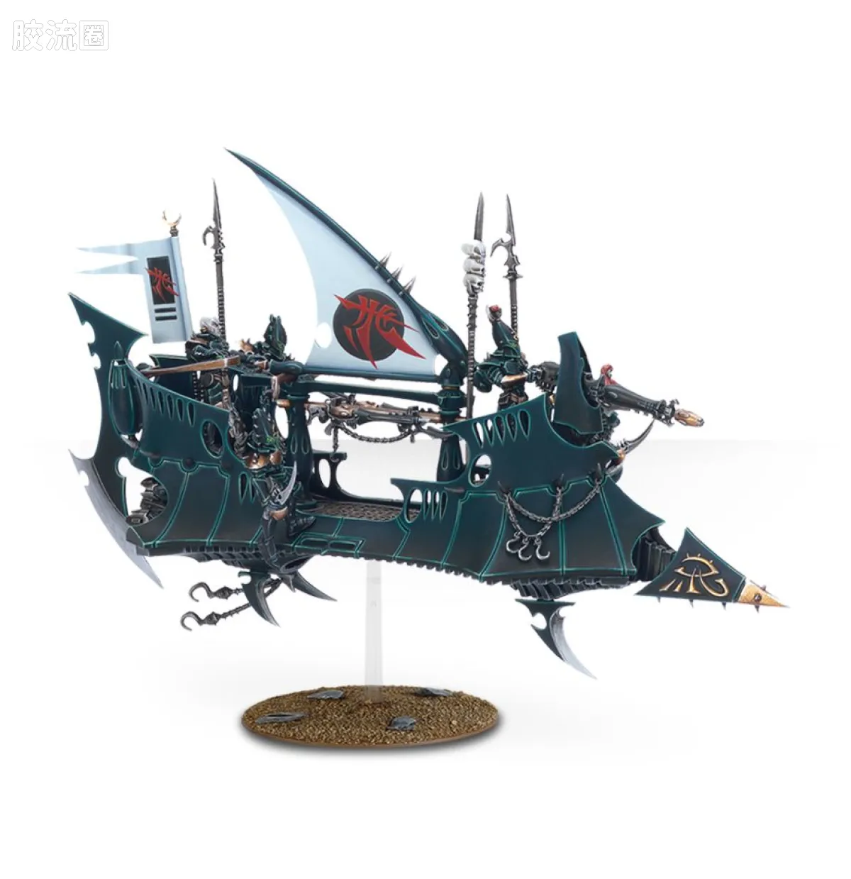 战锤40K Drukhari 黑暗灵族 5版 掠袭者飞艇 - 图片