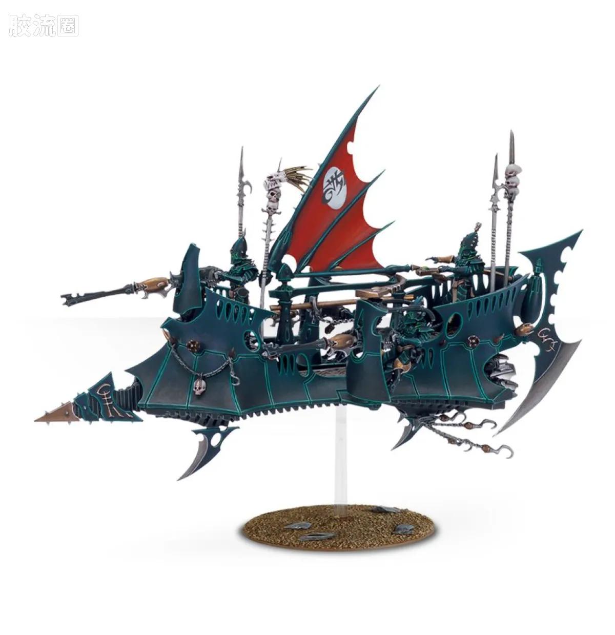 战锤40K Drukhari 黑暗灵族 5版 破坏者飞艇 - 图片