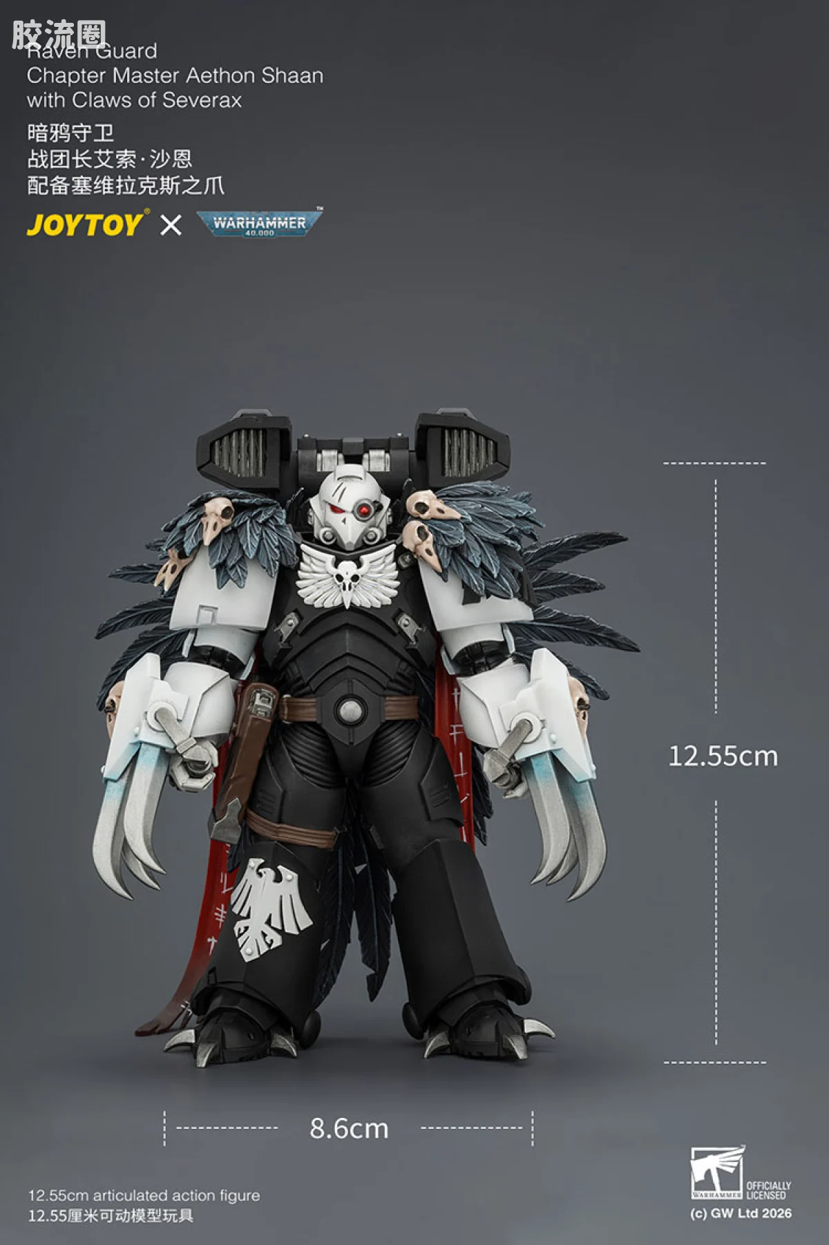 JOYTOY x 战锤40K null 暗鸦守卫 战团长艾索沙恩（赛维拉克丝之爪） - 图片