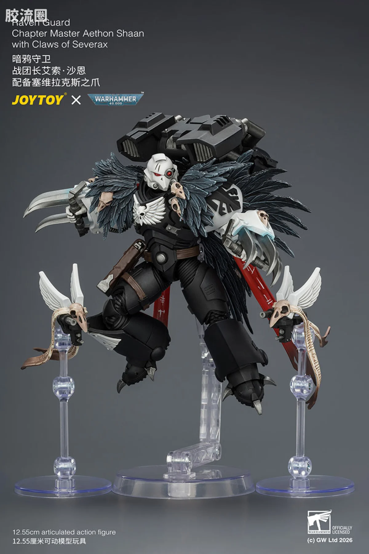 JOYTOY x 战锤40K null 暗鸦守卫 战团长艾索沙恩（赛维拉克丝之爪） - 图片