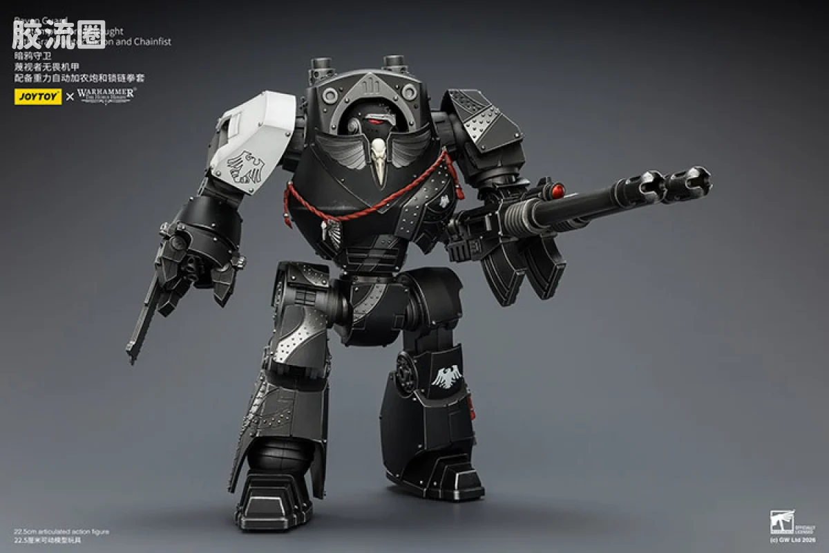 JOYTOY x 战锤40K 机甲载具单位 HH暗鸦守卫 蔑视者无畏机甲 配备重力自动加农炮和锁链拳套 - 图片