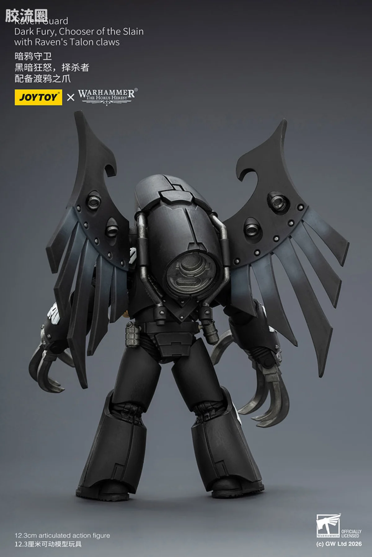 JOYTOY x 战锤40K null HH暗鸦守卫 黑暗狂怒 择杀者 配备渡鸦之爪 - 图片