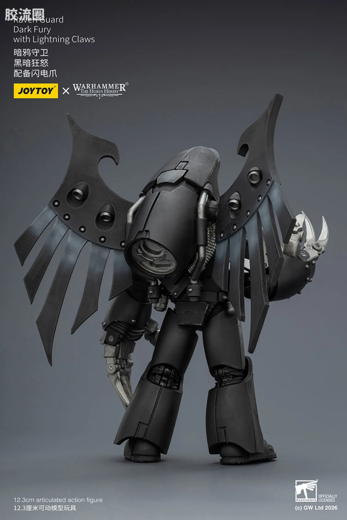 JOYTOY x 战锤40K null HH暗鸦守卫 黑暗狂怒 配备闪电爪 - 图片
