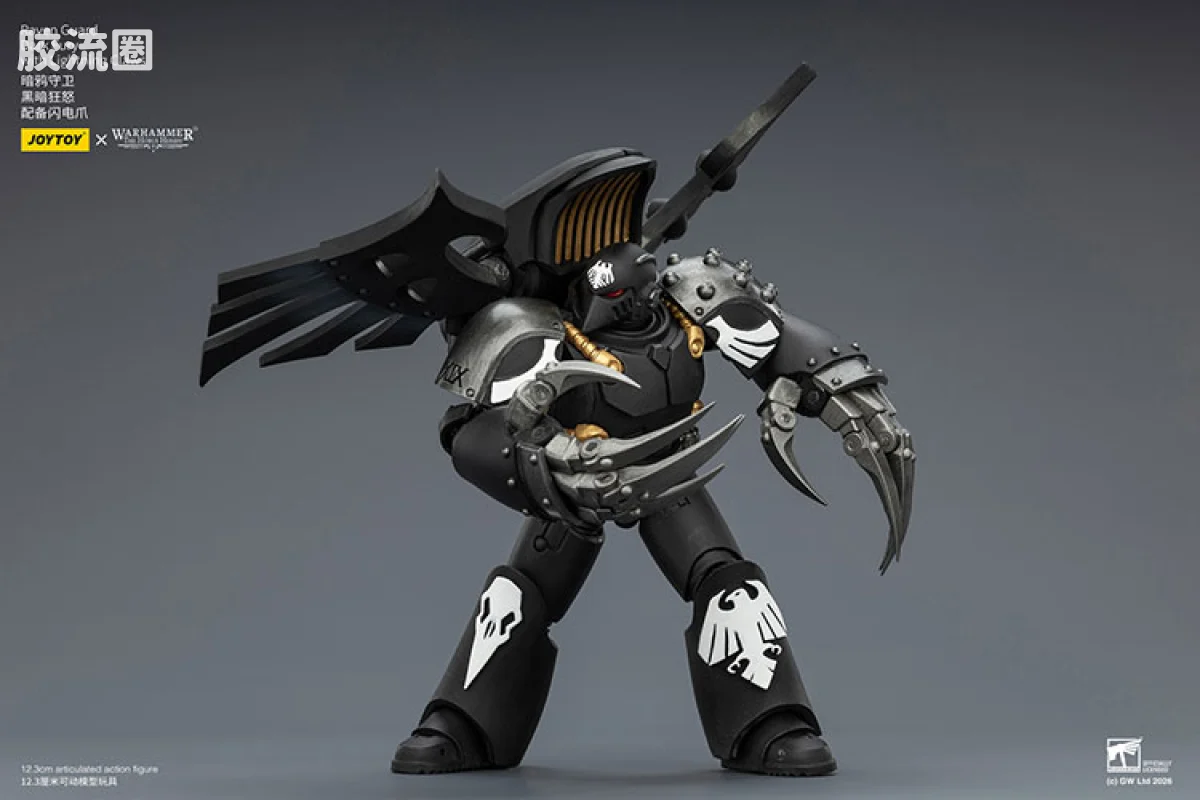 JOYTOY x 战锤40K null HH暗鸦守卫 黑暗狂怒 配备闪电爪 - 图片